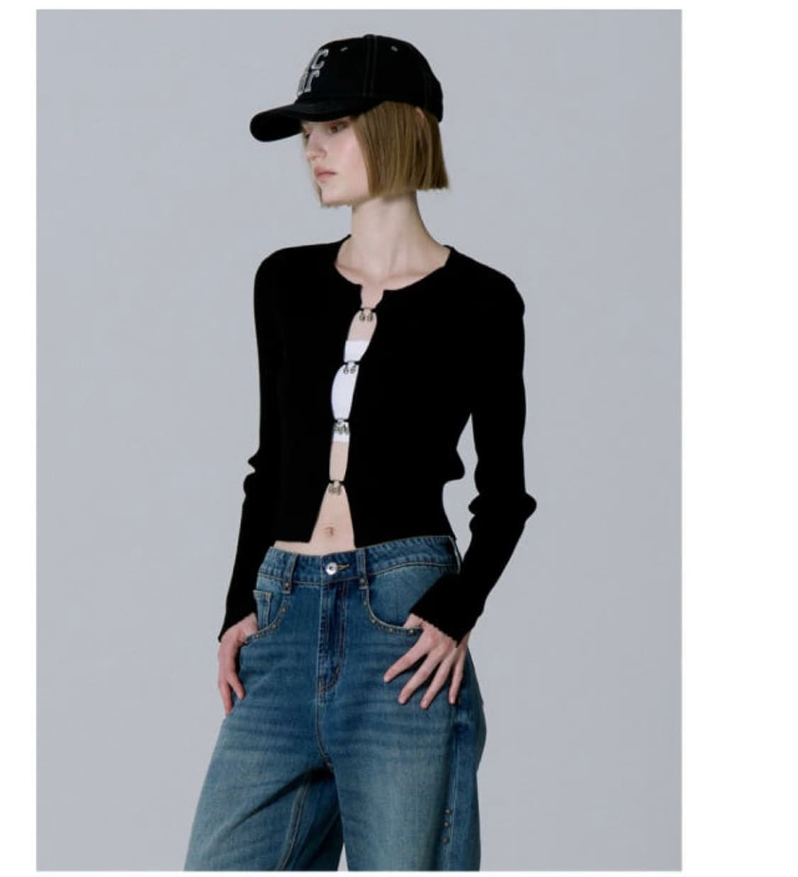 JCJD 메탈 포인트 가디건 상품이미지1