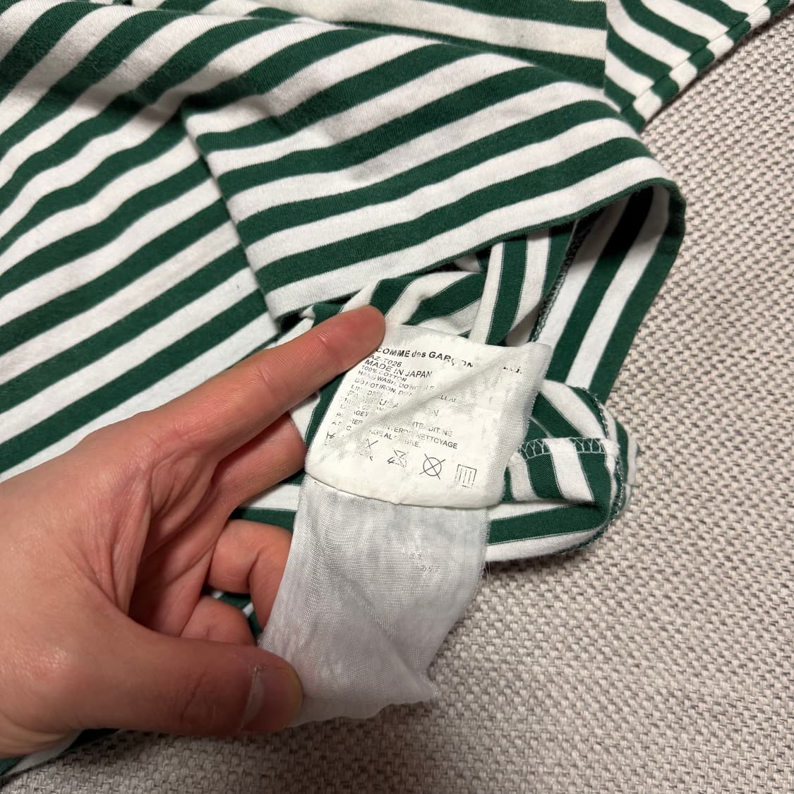 꼼데가르송 스트라이프 롱 슬리브 상품이미지4