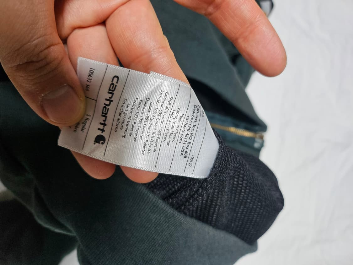 칼하트 레인디펜더 후드 집업 올리브그린 M 상품이미지6