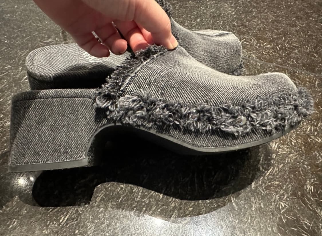 (새상품) 자라 데님 클로그 240 상품이미지6