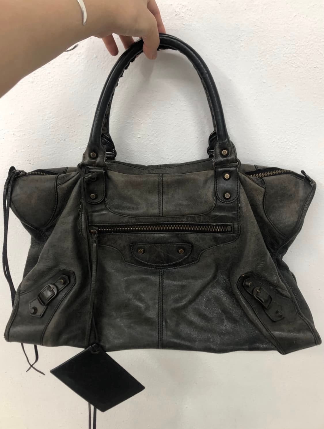 [vintage] 발렌시아가 시티백 블랙 라지 상품이미지1