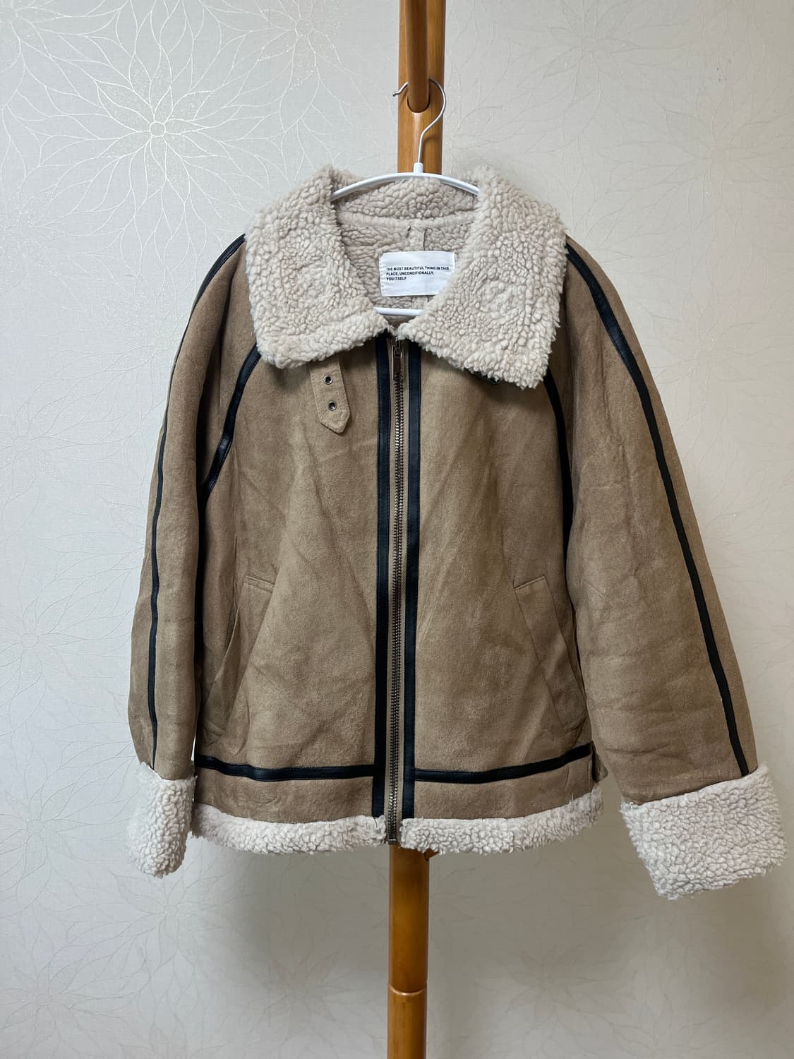 플레이스 스튜디오 스웨이드 오버핏 양털 무톤 무스탕 상품이미지2