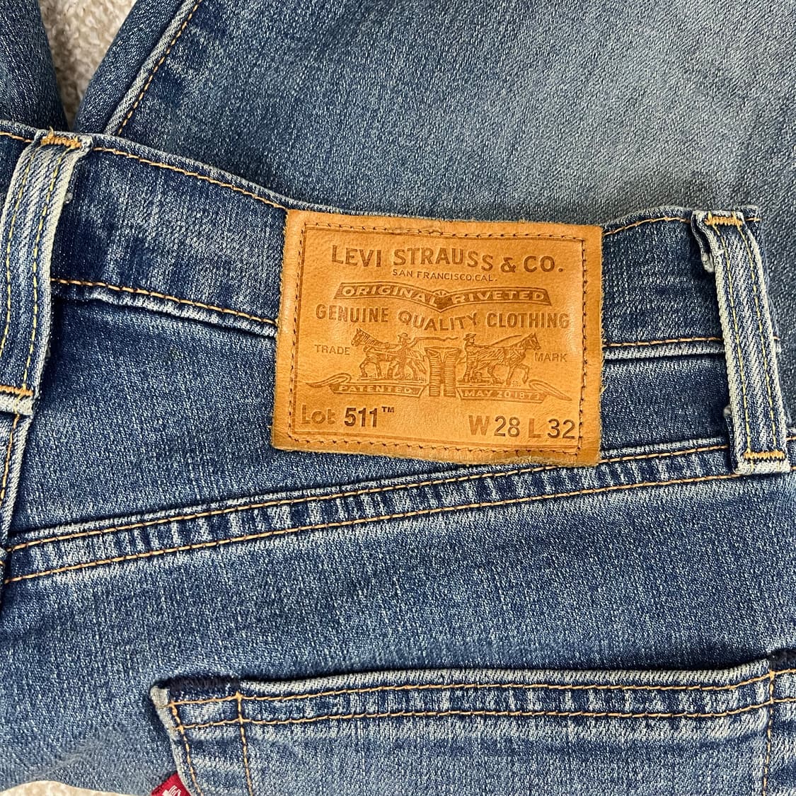 [28] 리바이스 511 슬림 스트레이트 데님 청바지 0106M1 상품이미지4