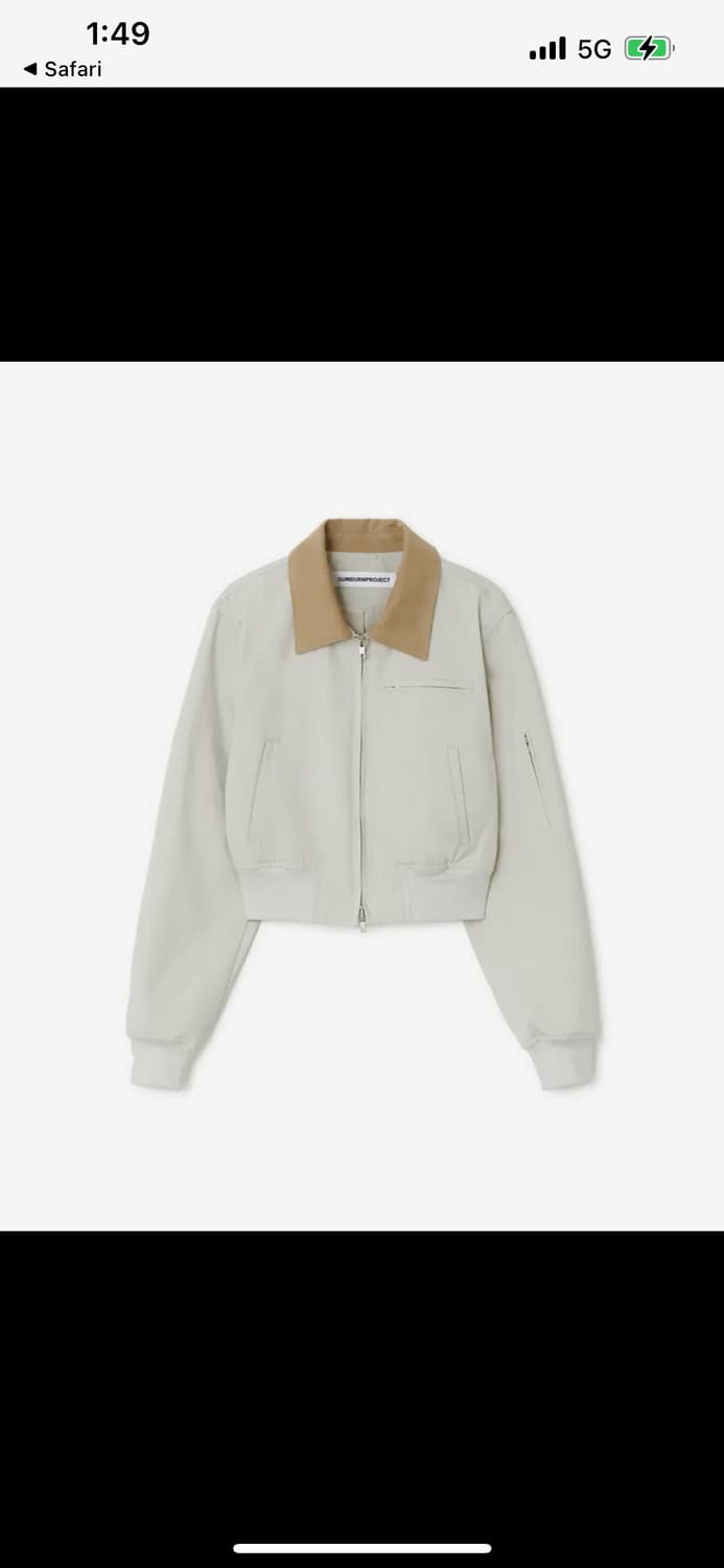 썬번프로젝트  Cotton Crop Jacket, BEIGE 상품이미지2