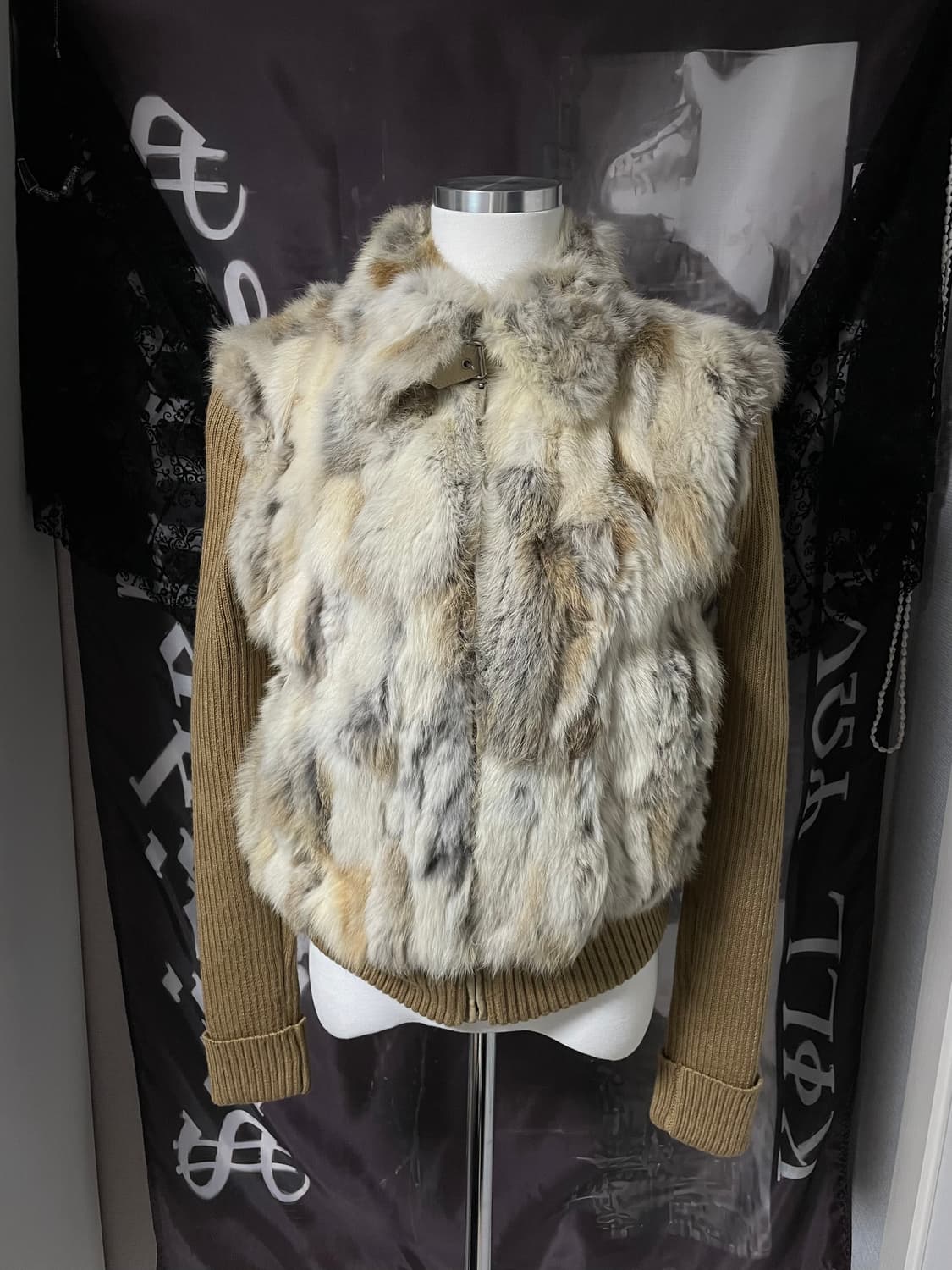 래빗퍼 니트집업 빈티지오네갸루모리걸스즈코니혼진베메클핀터달천깔스나계대 상품이미지1