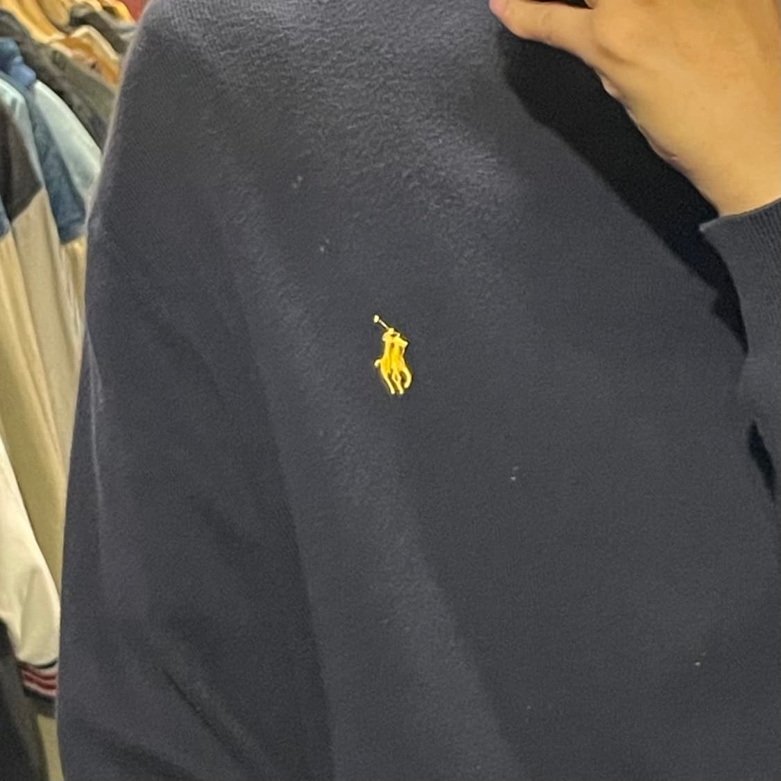 [IM] Polo 폴로 네이비 브이넥 긴팔니트 상품이미지9