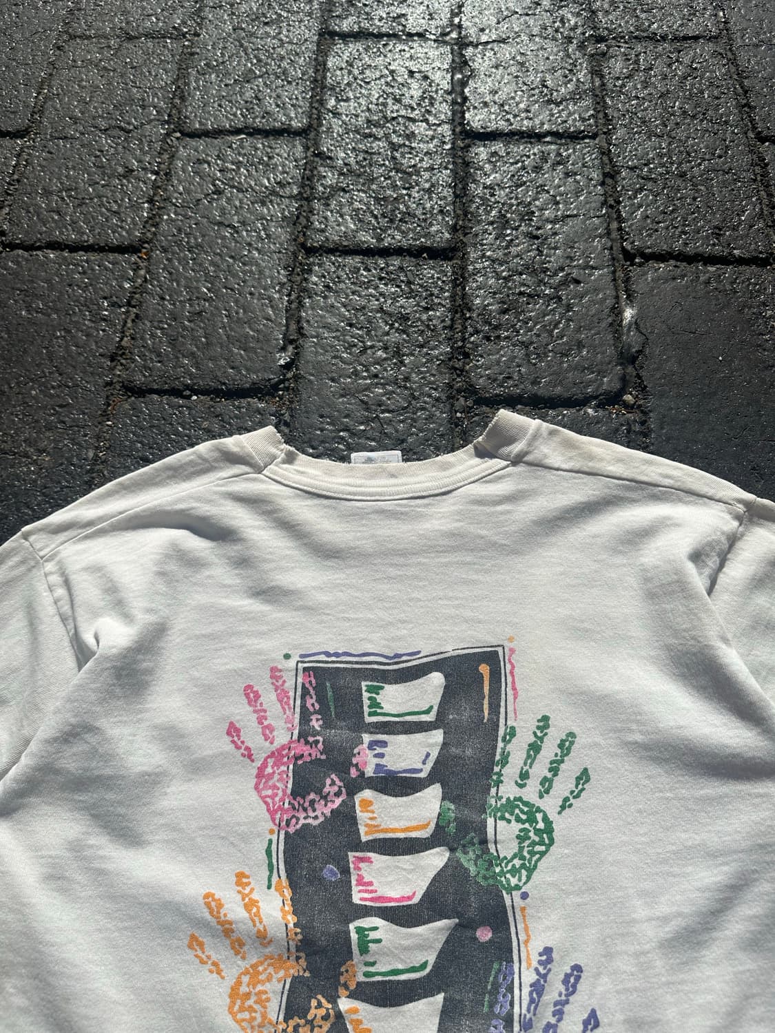 00‘s Fruit of the loom hand paint T 상품이미지3