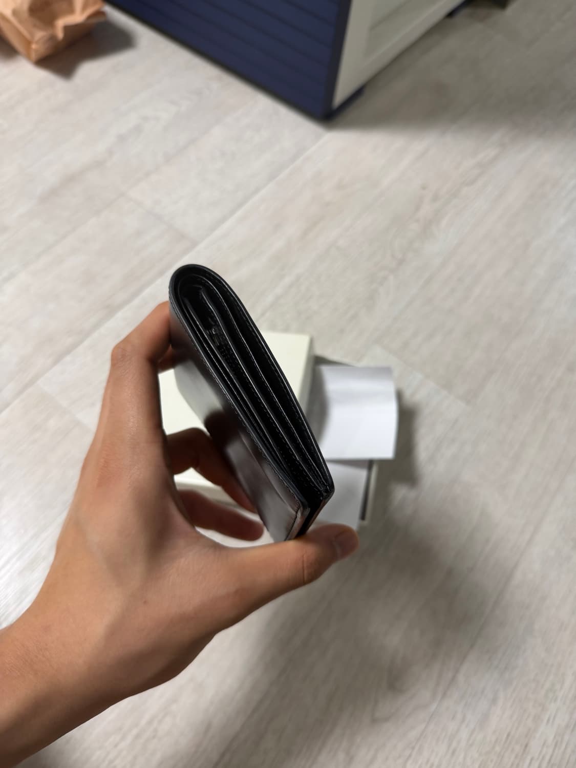 메종 마르지엘라 반지갑 블랙 스티치 새상품급 상품이미지6