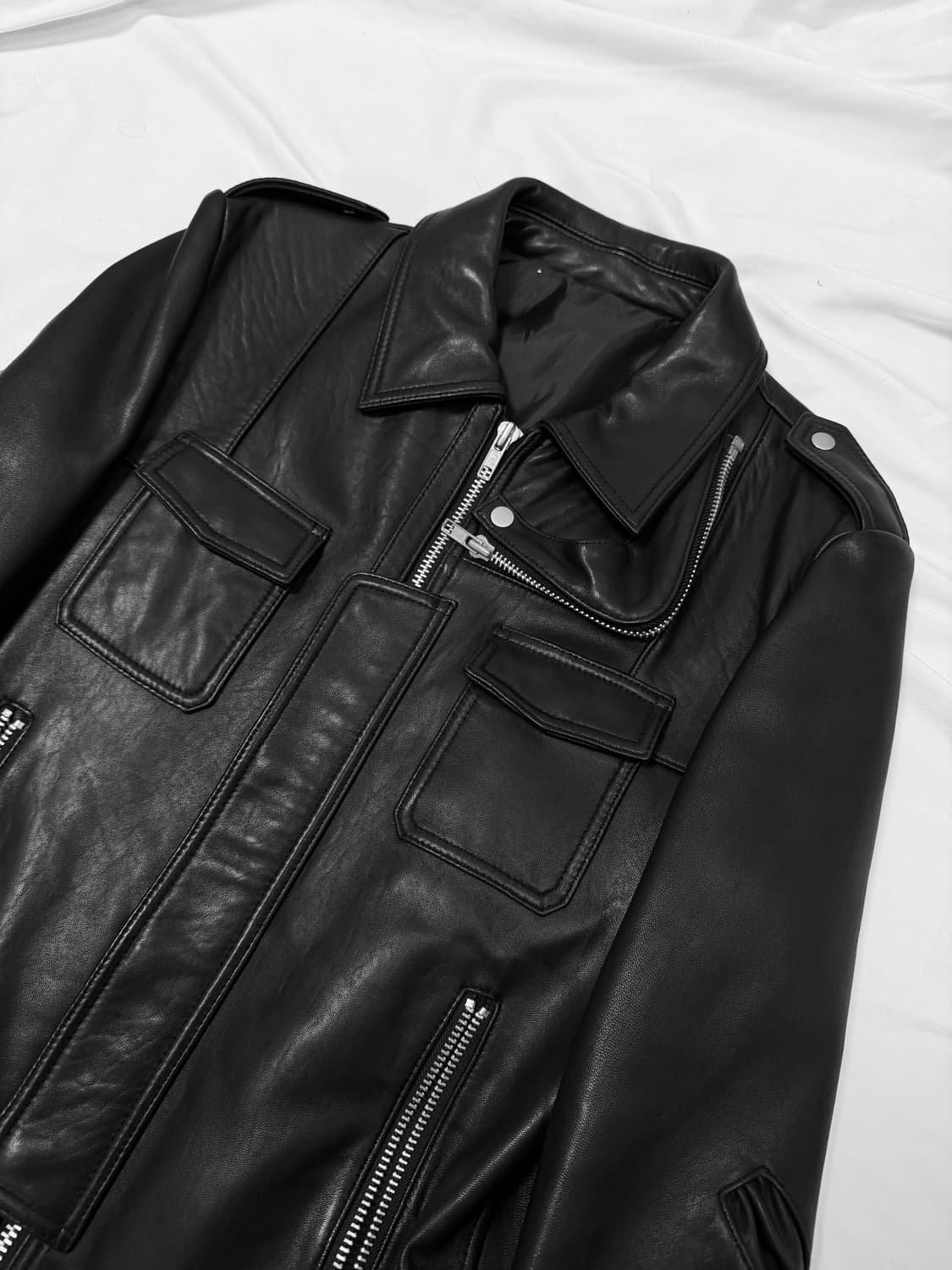 이태리 레더 자켓 상품이미지4