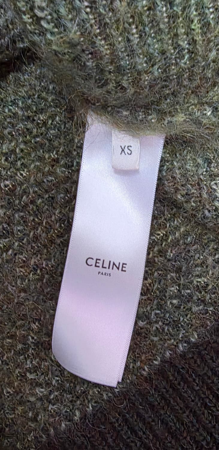 [진구지유타 착용] 셀린느 한정판  SS24 브러쉬드 모헤어 가디건 XS 상품이미지8