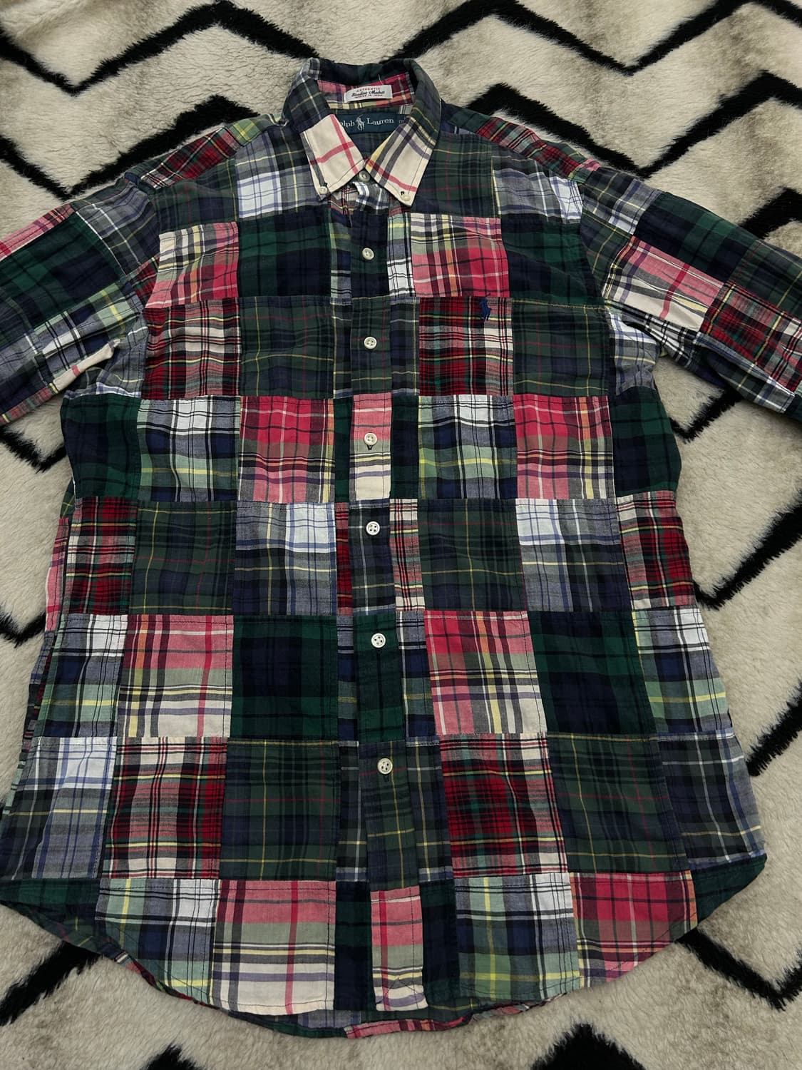 [M]폴로랄프로렌 패치워크 코튼 셔츠 상품이미지2