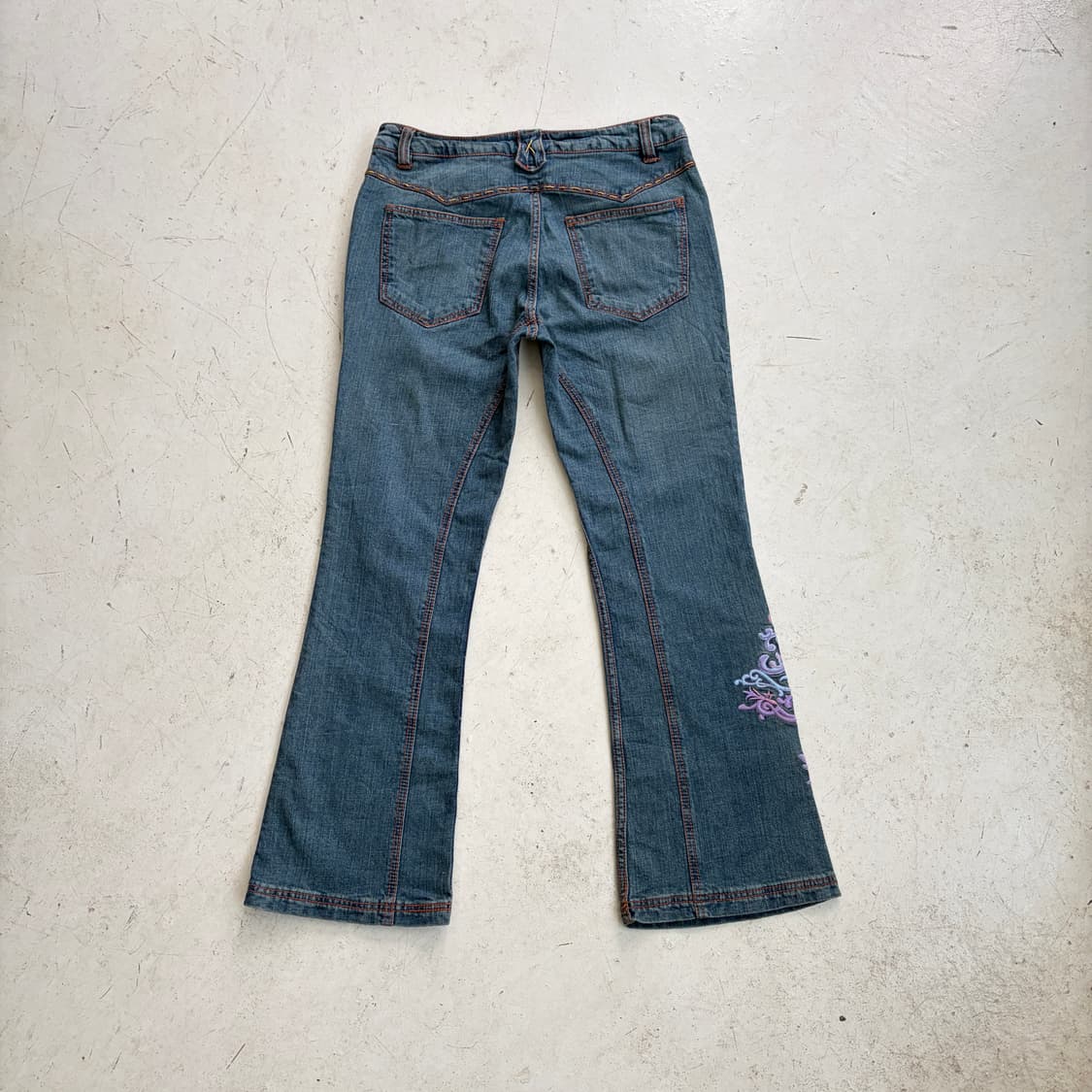 Lassby 빈티지 자수 부츠컷 데님팬츠 30 상품이미지7