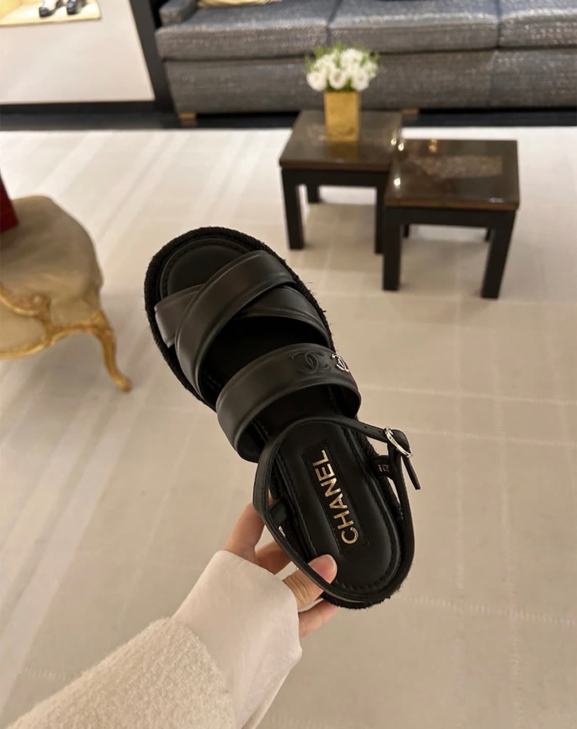 샤넬 에스파듀 샌들 새거 상품이미지2