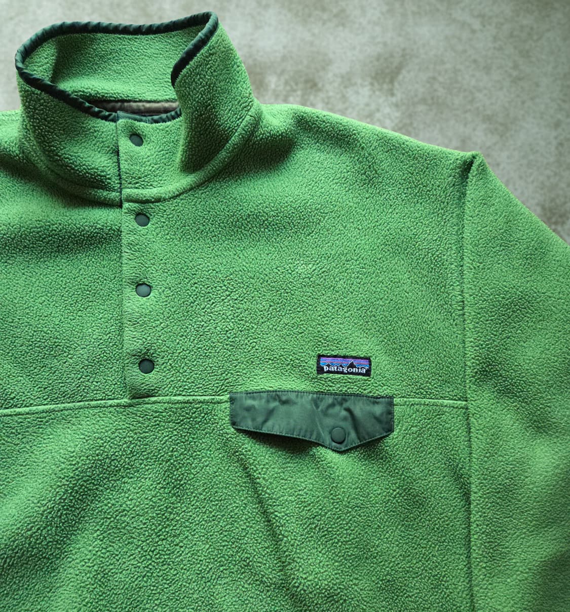 (L)파타고니아 Rare 라임 그린 신칠라 플리스 상품이미지2