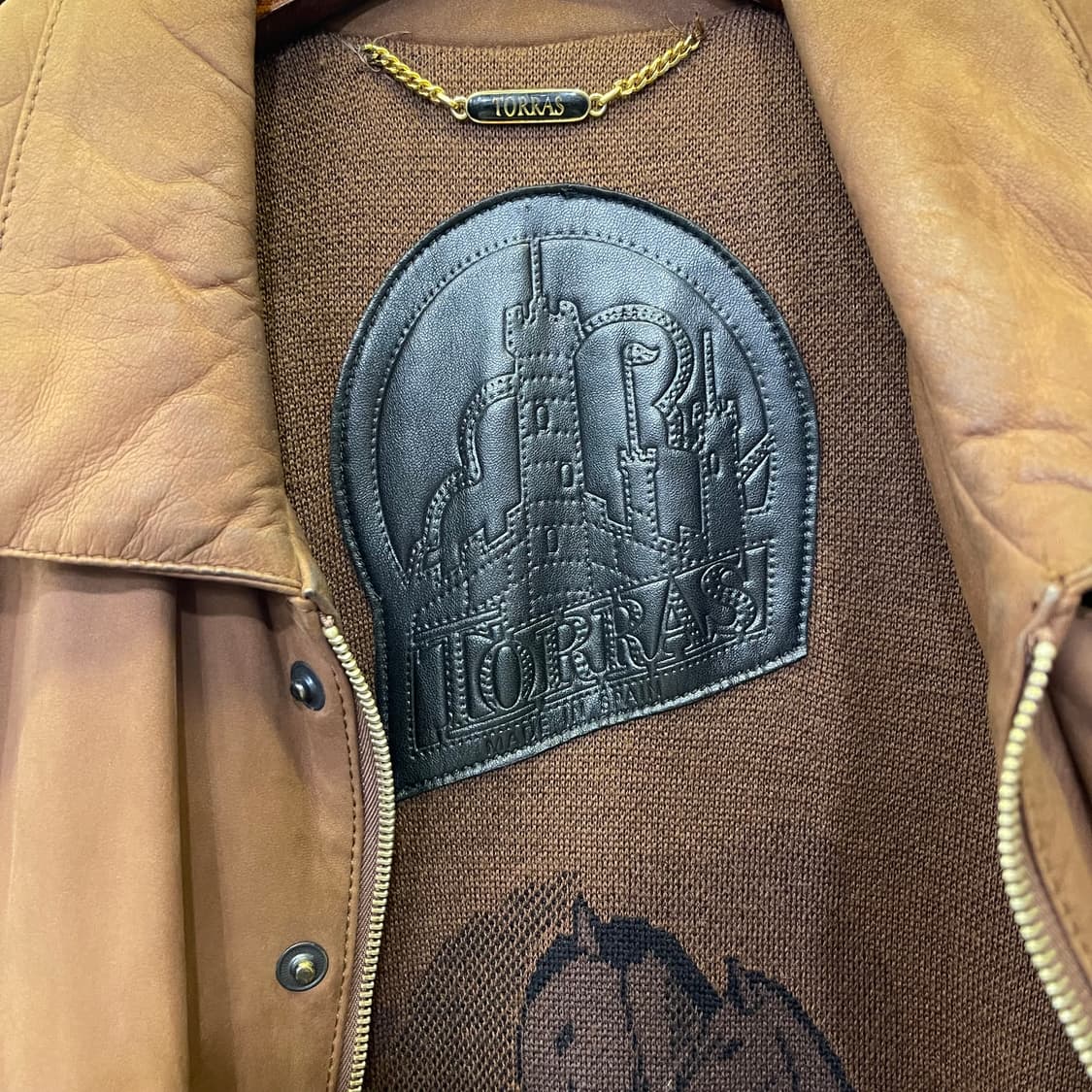 Vintage TORRAS 레더 카코트 상품이미지5