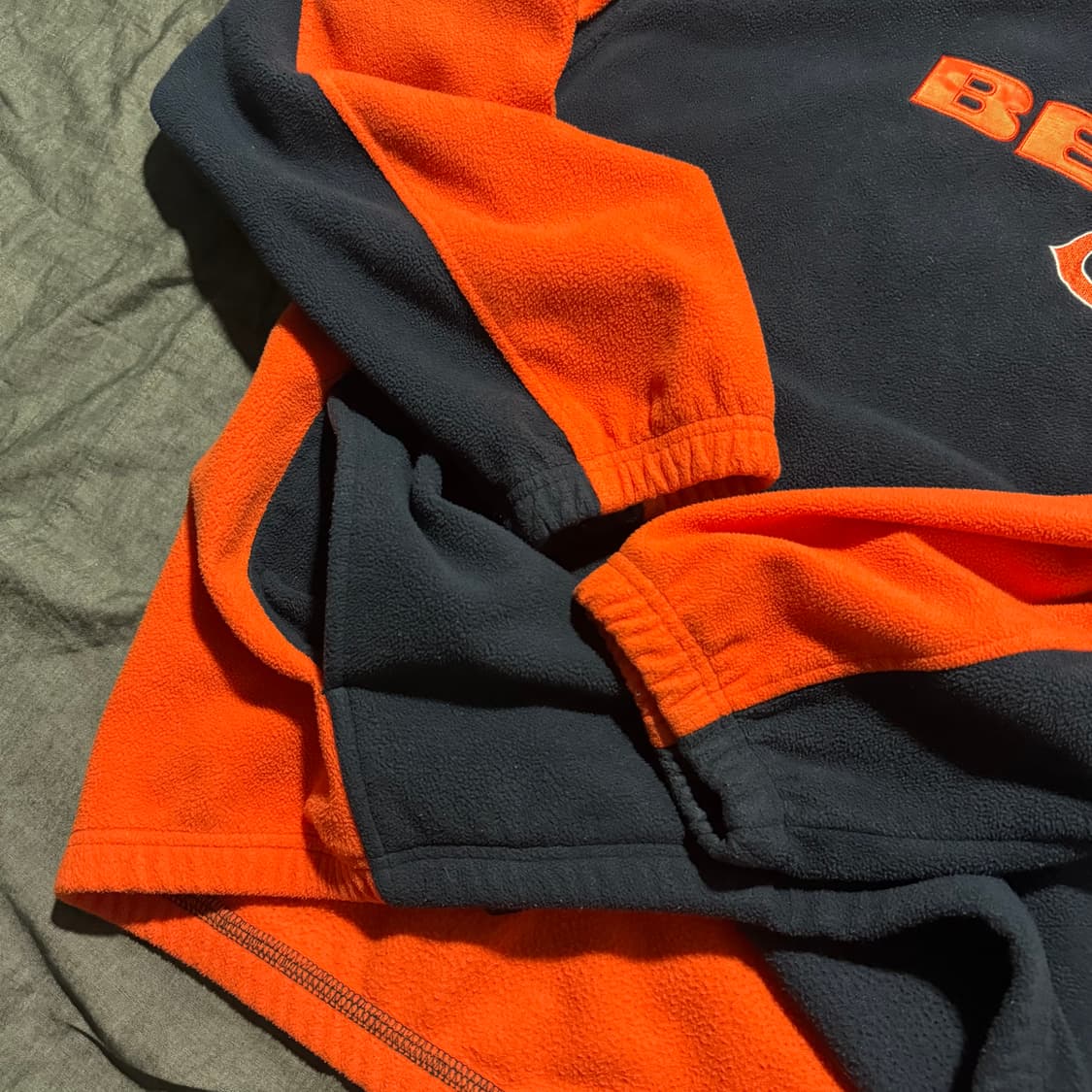 Chicago Bears Half Zip-Up Fleece Jacket 상품이미지5