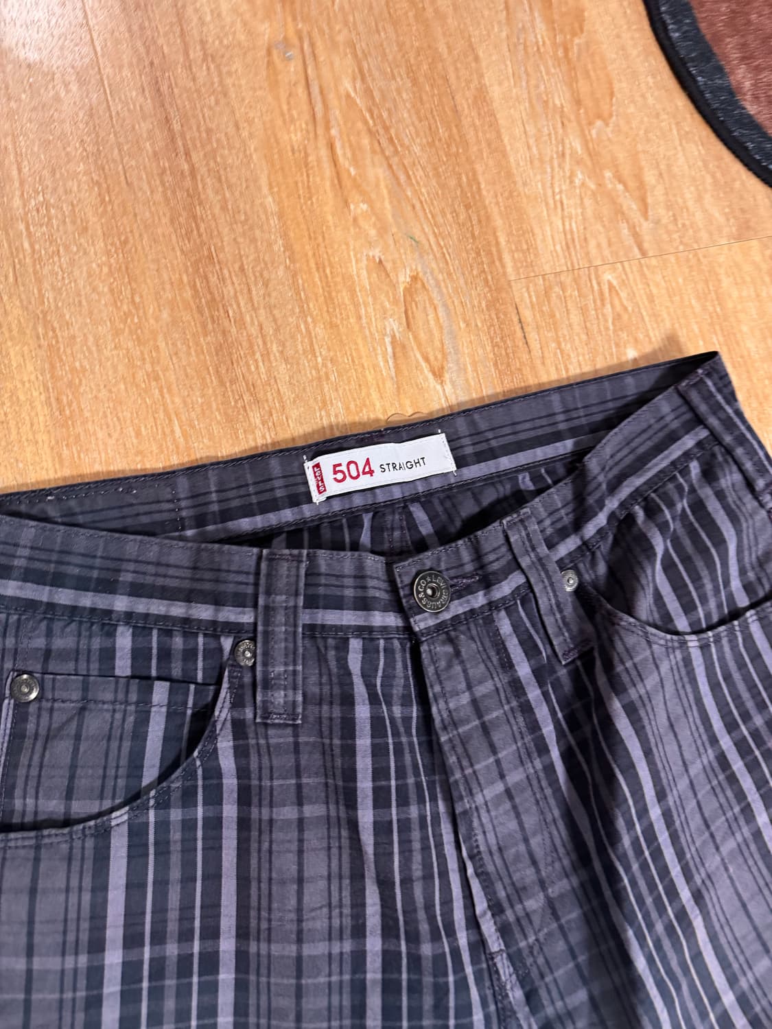 리바이스 체크 코튼진 504 상품이미지2