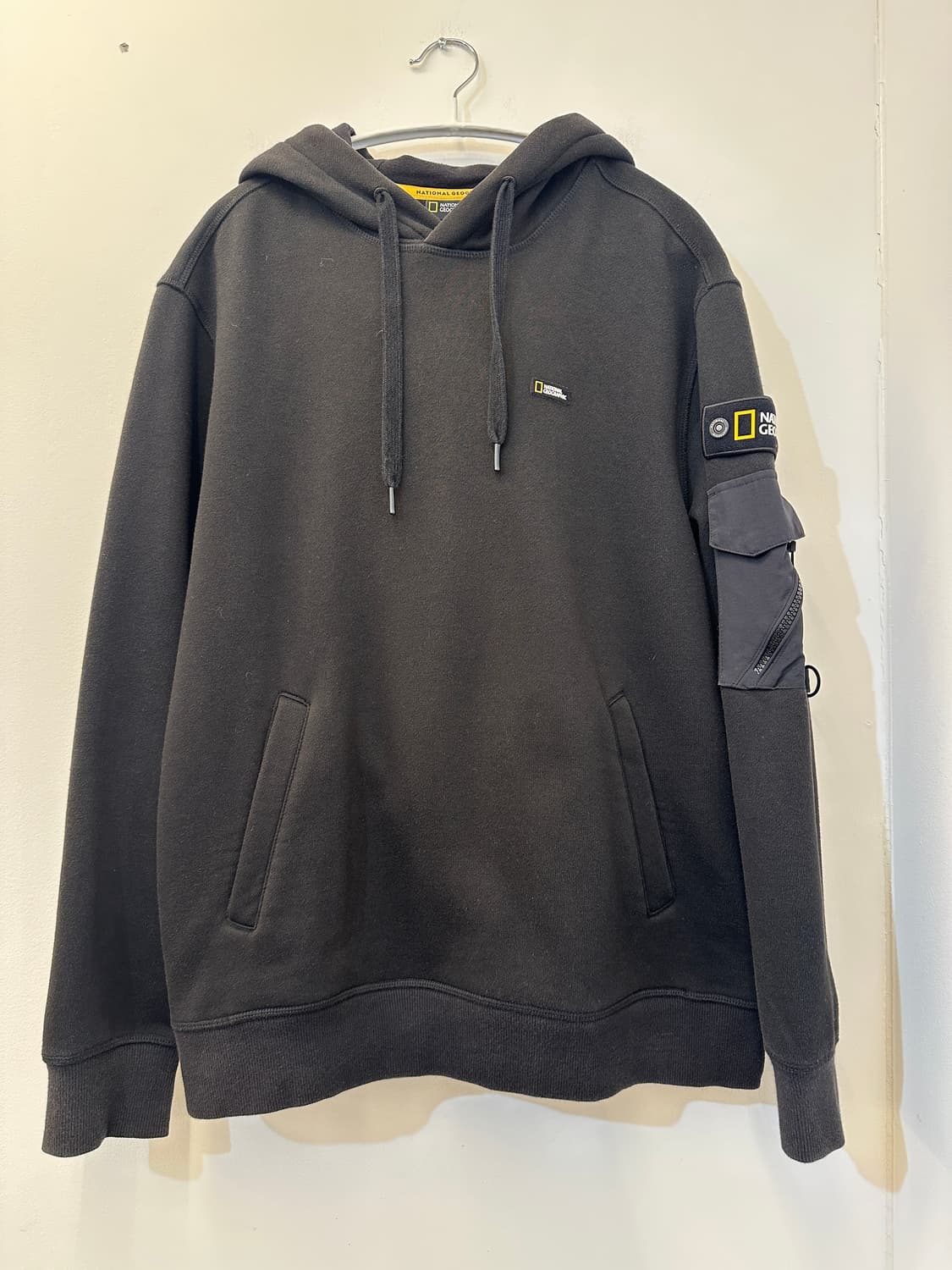 L) 내셔널 지오그래픽 블랙 기모 후드티 상품이미지1