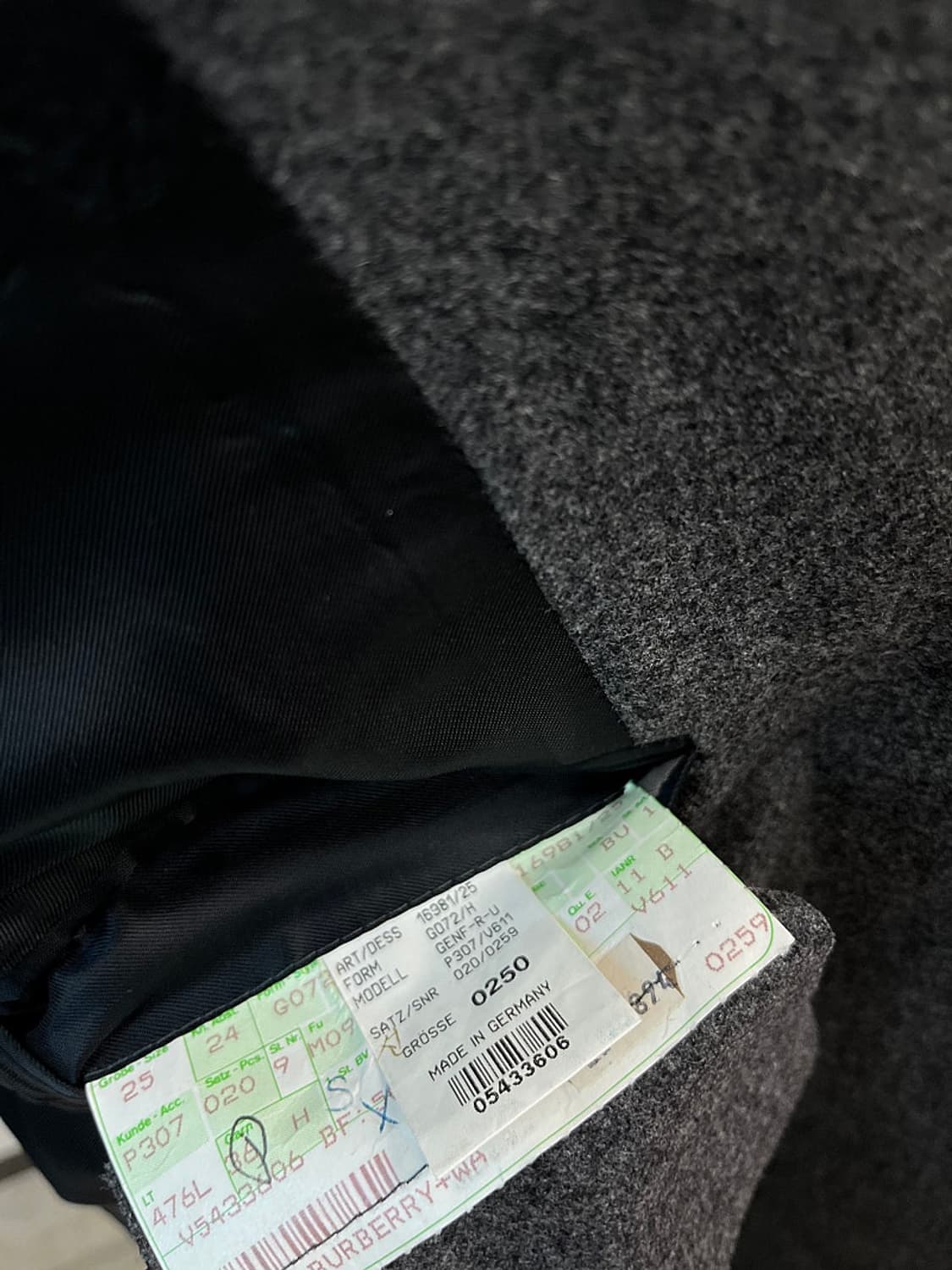 110) 버버리 그레이 울자켓  상품이미지9