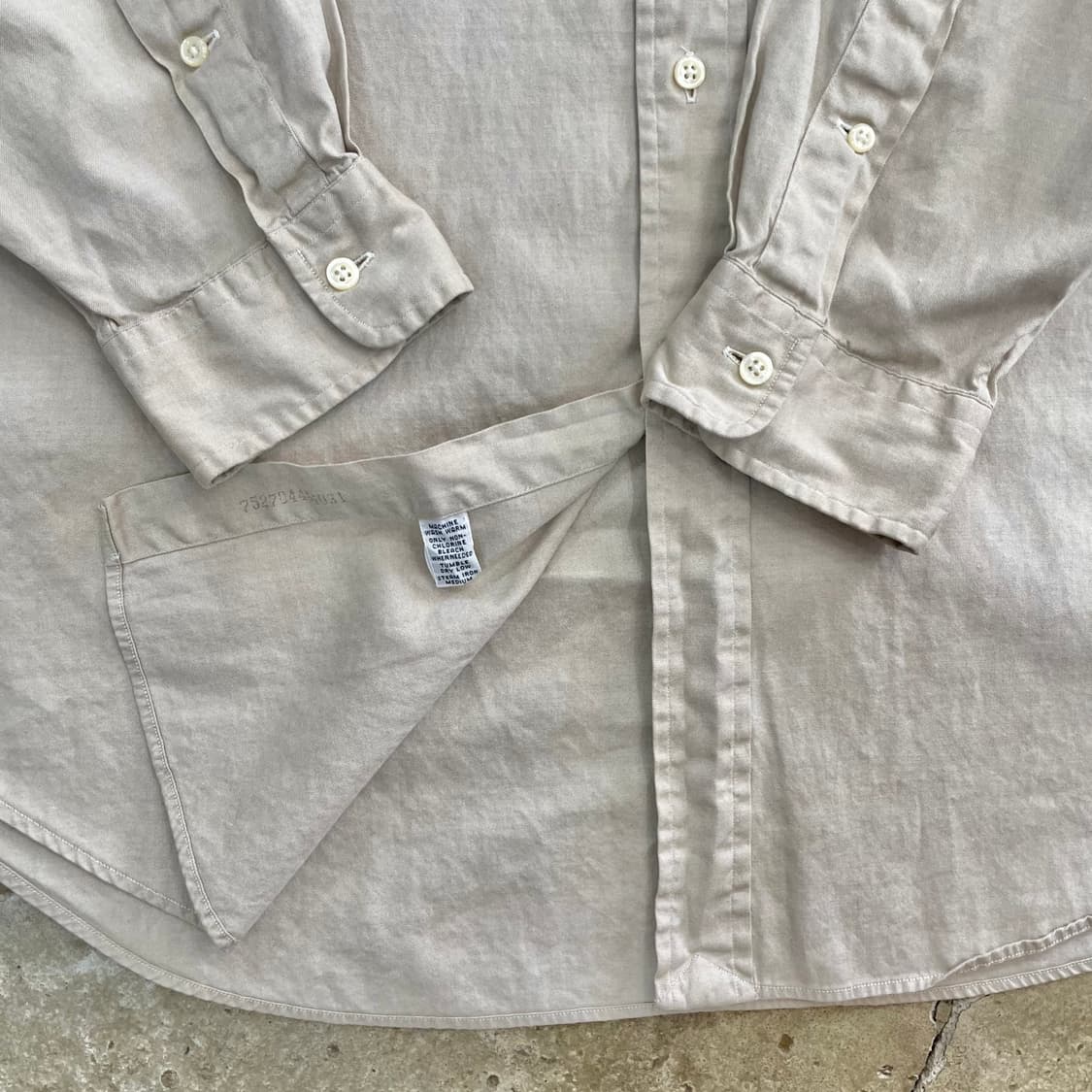 90's 폴로 핀포인트 옥스포드 셔츠 XL 상품이미지5