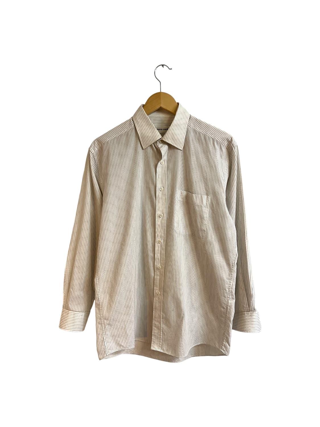 피에르 가르뎅 화이트 핀스트라이프 셔츠 상품이미지1