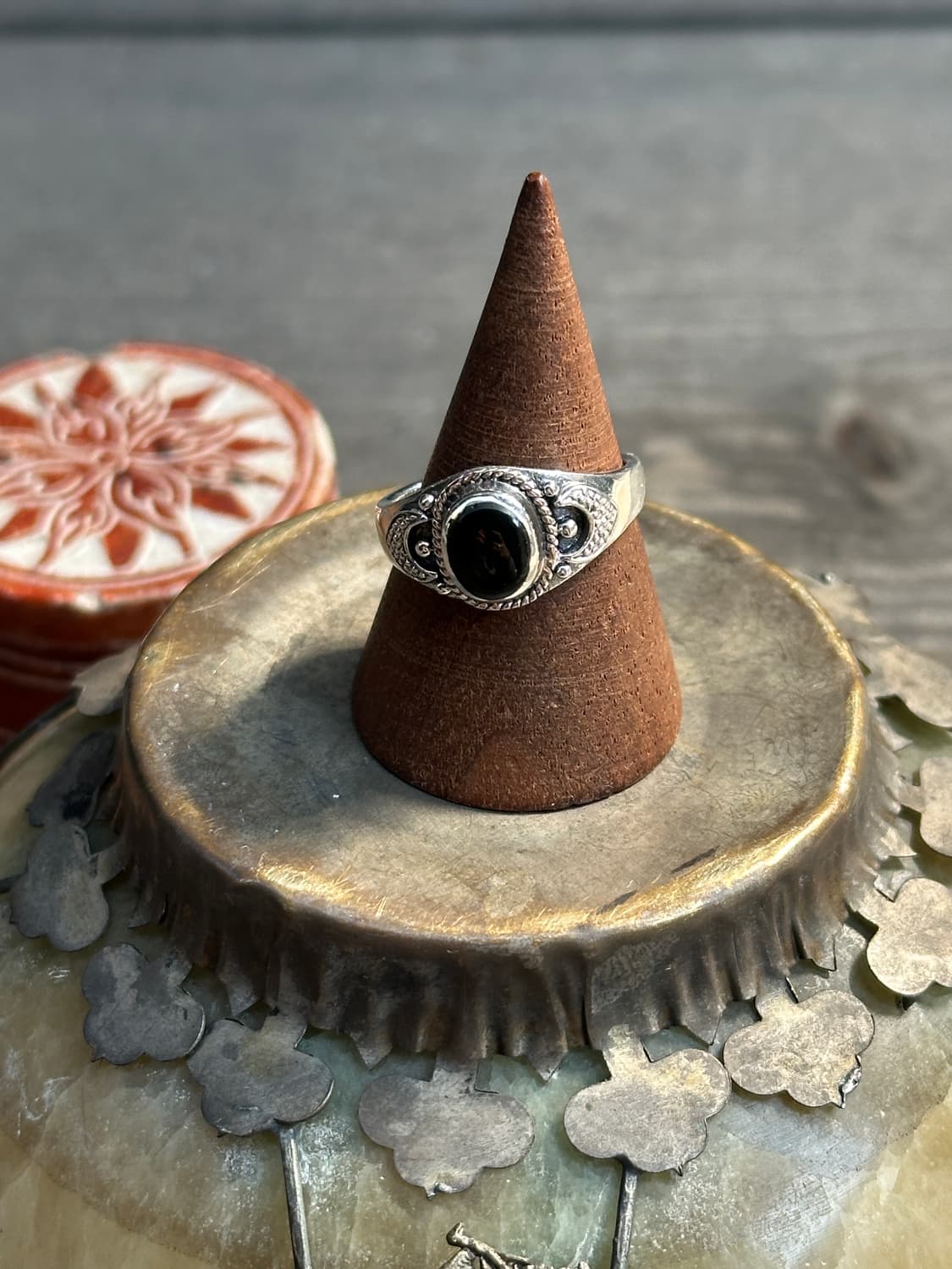 Onyx Ornate 925Silver Ring 상품이미지2