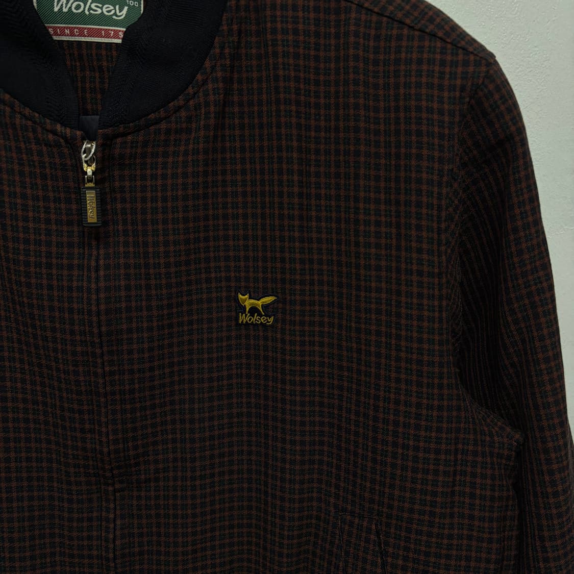 Wolsey 체크 블루종 상품이미지3