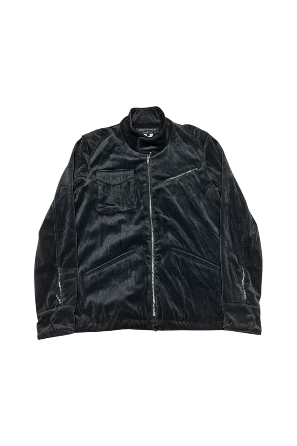 꼼데가르송 옴플 09AW 벨벳 라이더 자켓 L 상품이미지1