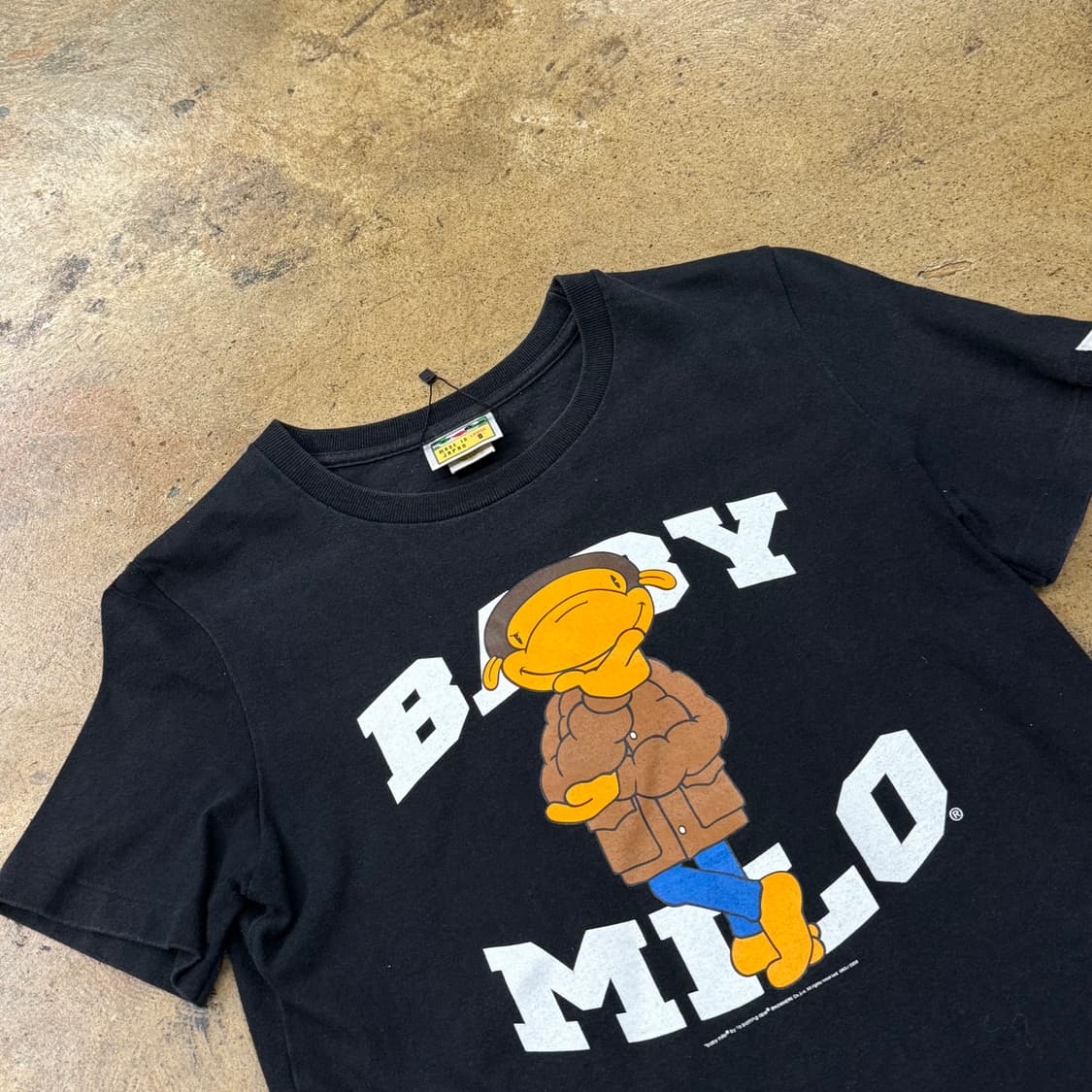 베이프 베이비 마일로 블랙 반팔 티셔츠 상품이미지1