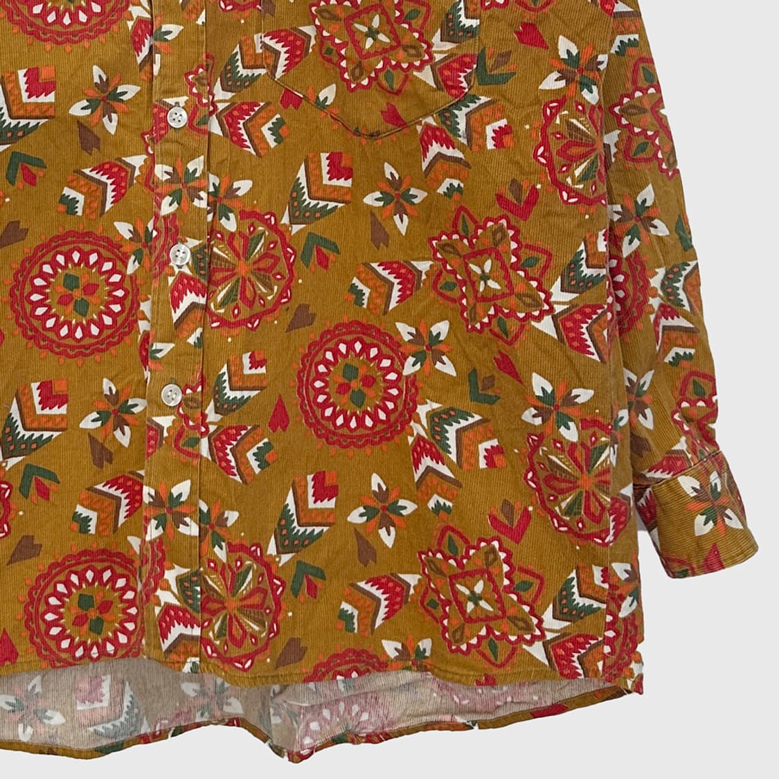 Dir Cooper 코튼 코듀로이 패턴 셔츠 남방 빈티지 상품이미지3