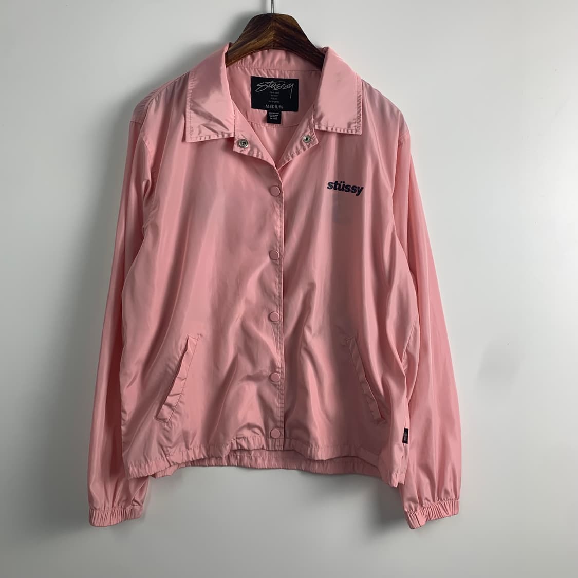 스투시 스펠아웃 백로고 코치자켓 상품이미지3