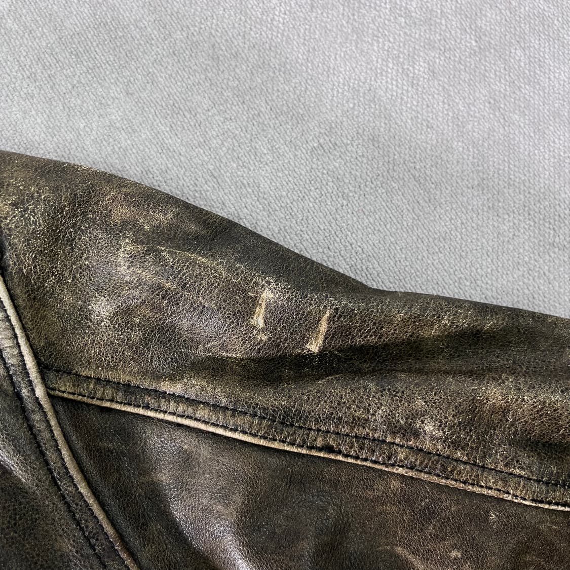 100 아메리칸 빈티지 90s 레더 자켓 상품이미지7