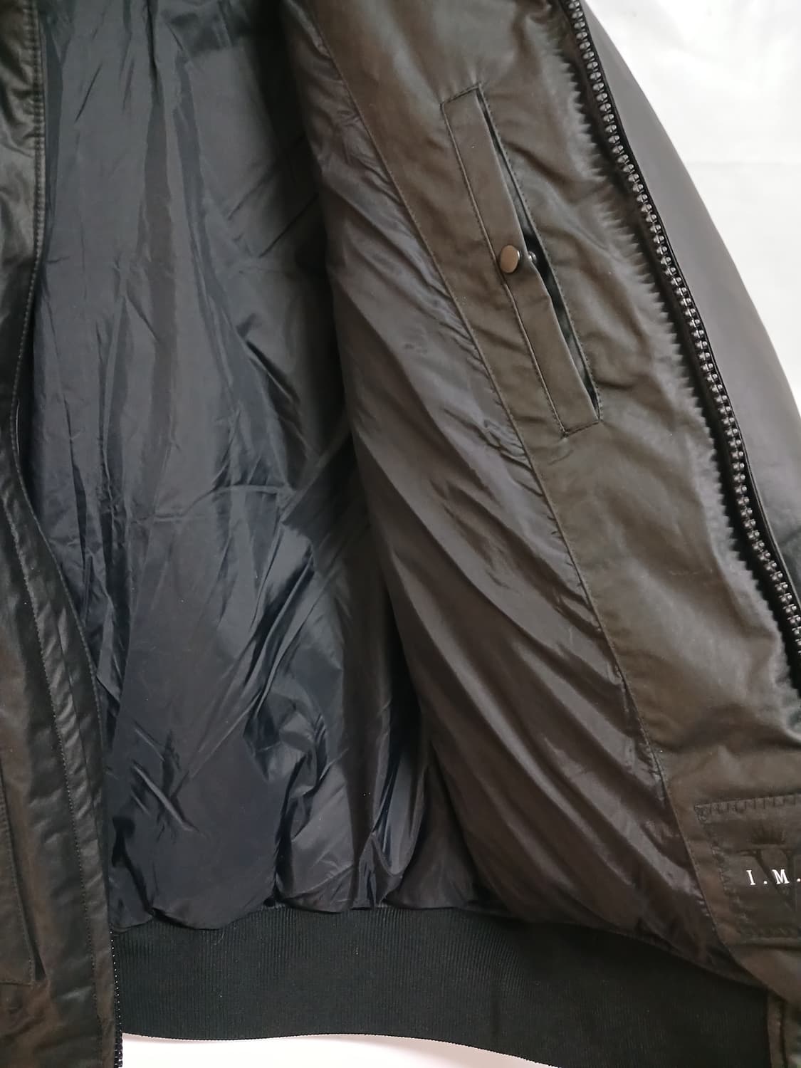 (M,100)인터메조 흑청 구스봄버다운 상품이미지6