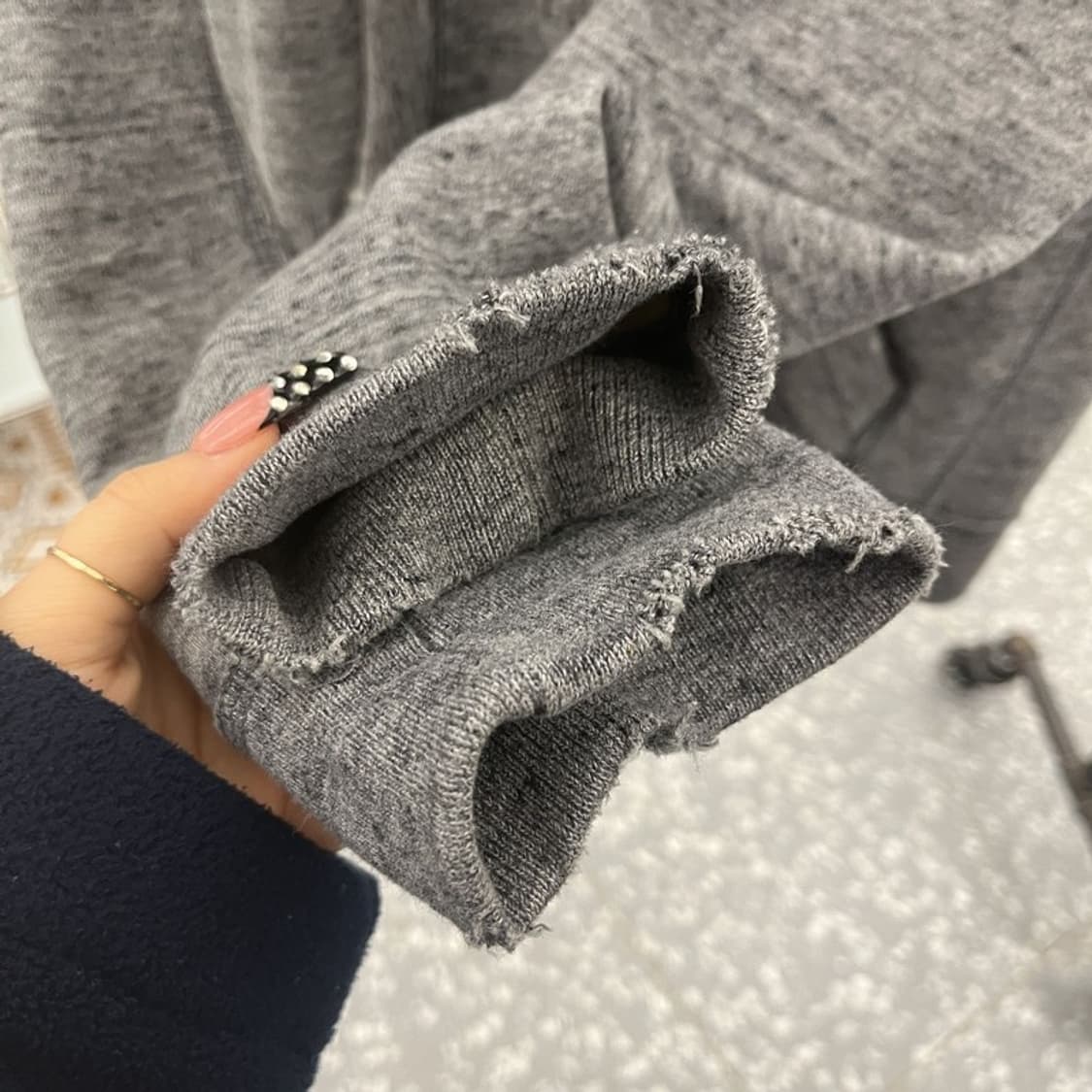 아베크롬비 레트로 빈티지 그런지 데미지 후드집업 S C10571 상품이미지7