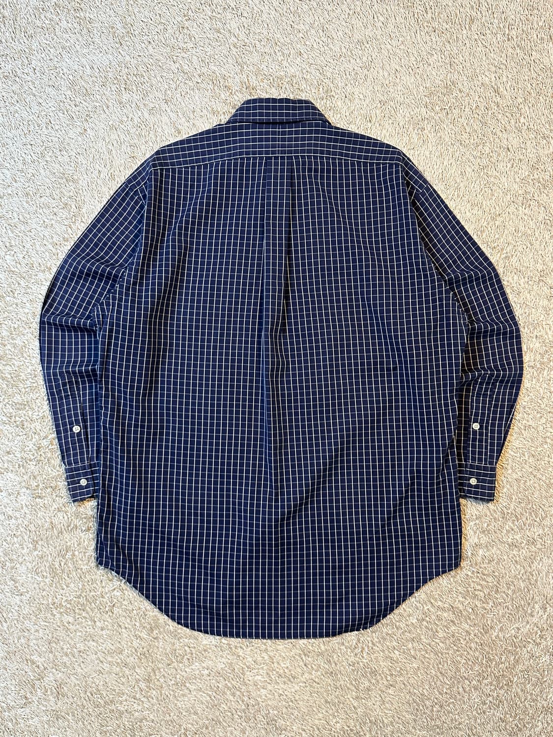 폴로 랄프로렌 POLO 네이비포니 코튼 체크셔츠 네이비 상품이미지3