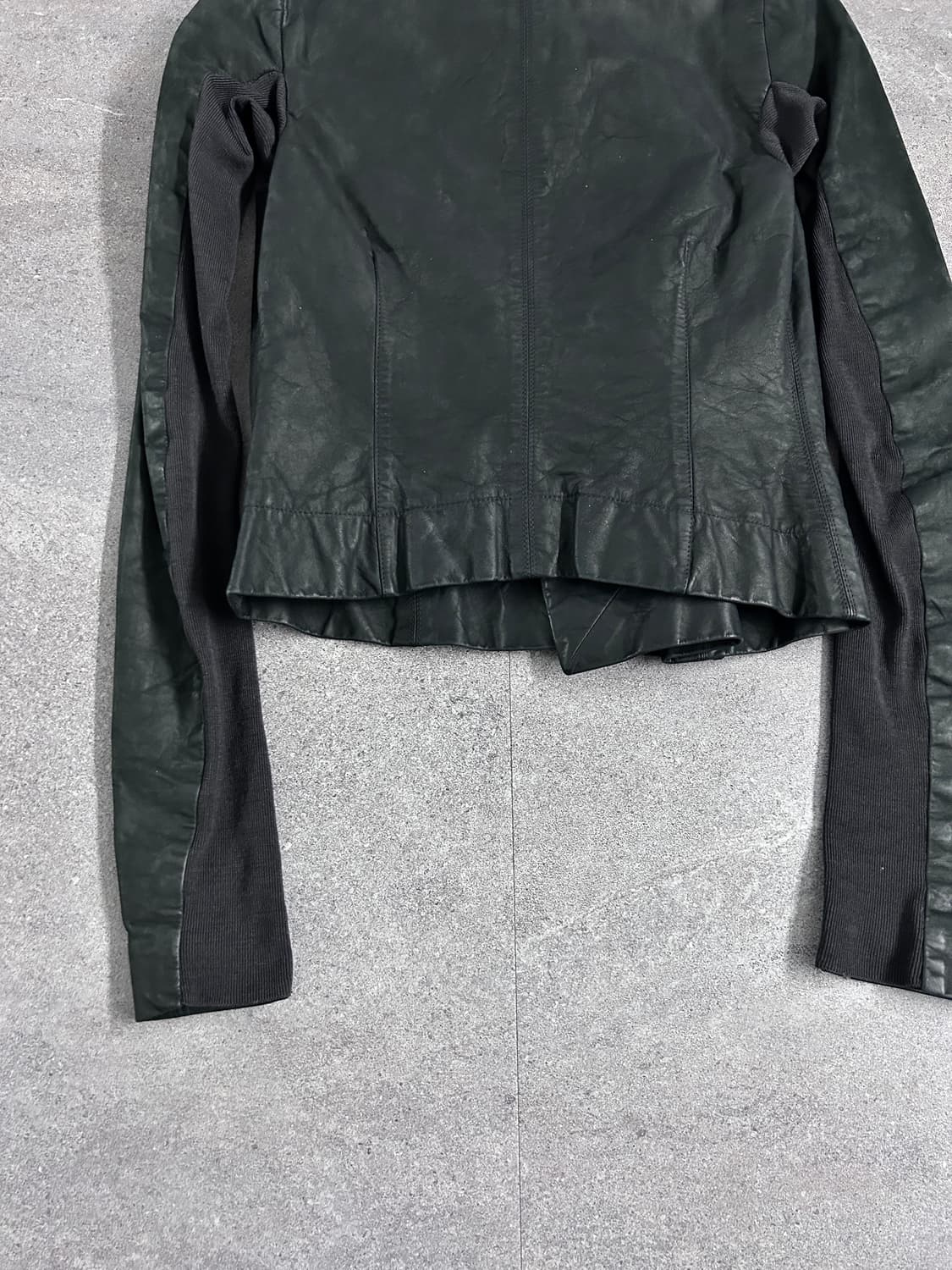 릭오웬스 카프스킨 드레이프 하이넥 자켓 상품이미지7