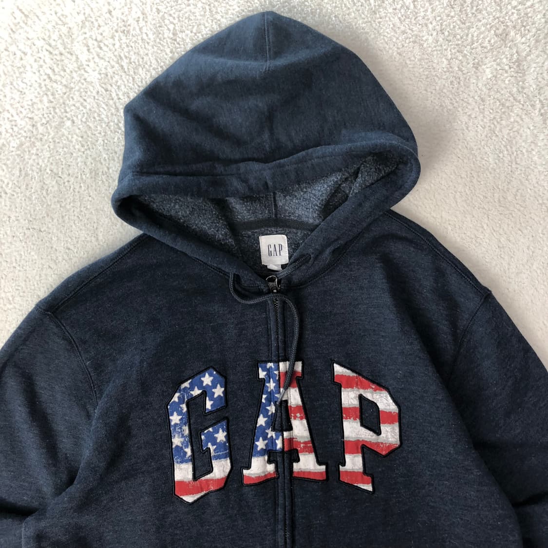 갭 성조기 로고 후드집업 상품이미지3