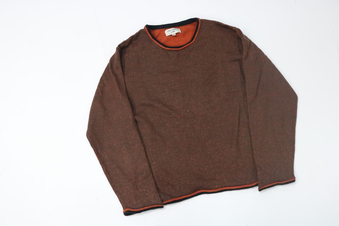 칸사이 야마모토 빈티지 배색 롤링 넥 울 블렌드 니트 (L) 상품이미지2