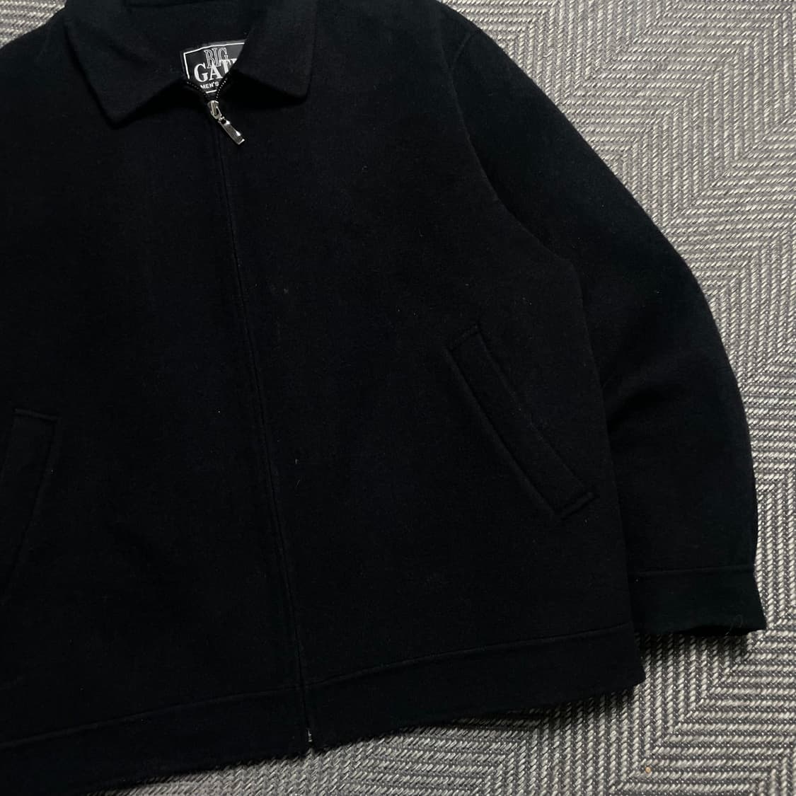 90s BIG GATE 아카이브 미니멀 울 자켓 블랙y 6138 상품이미지4
