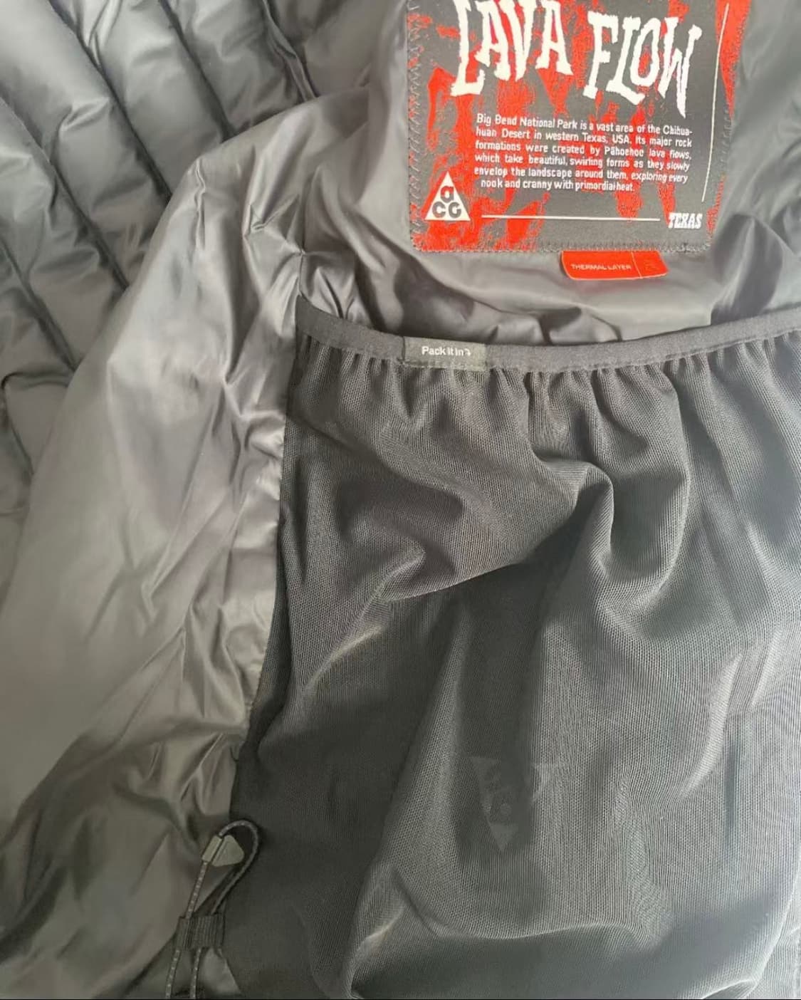 나이키 ACG 라바 플로우 써마핏 ADV 자켓 블랙 서밋 화이트 L 상품이미지6