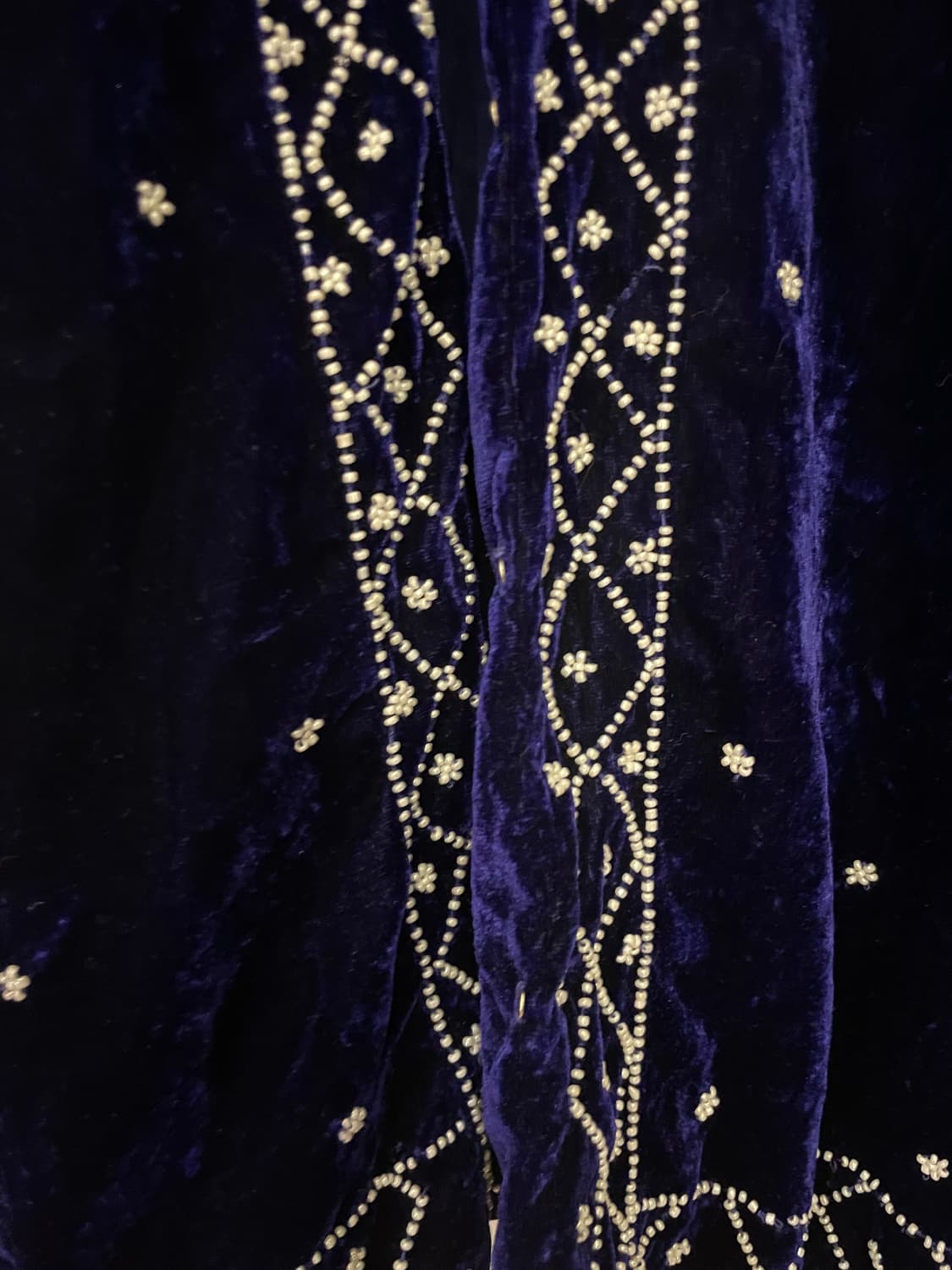 빈티지 벨벳 비즈 가디건 상품이미지3