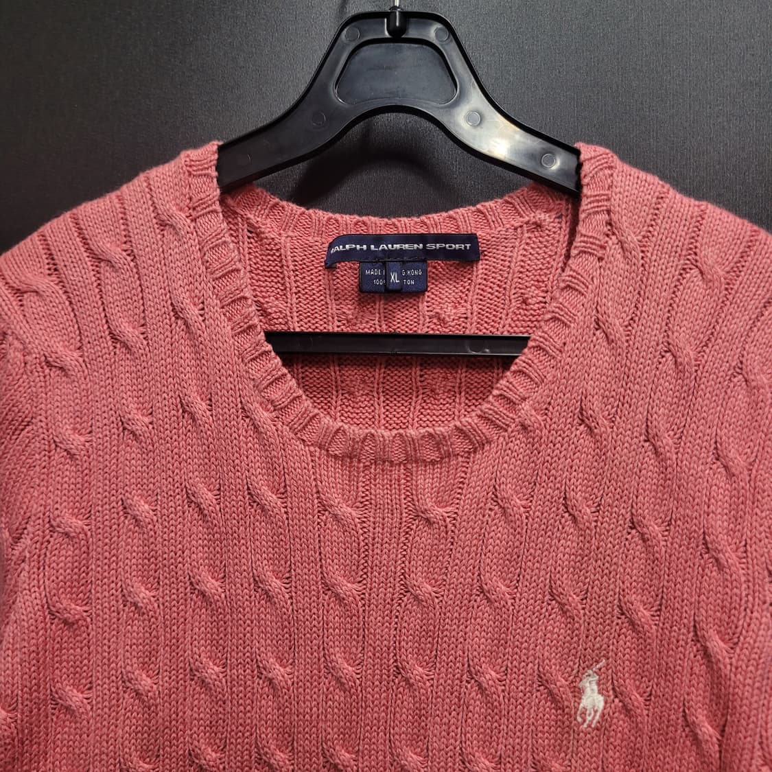 Ralph Lauren 랄프로렌 자수로고 케이블 꽈배기 반팔 니트  상품이미지2