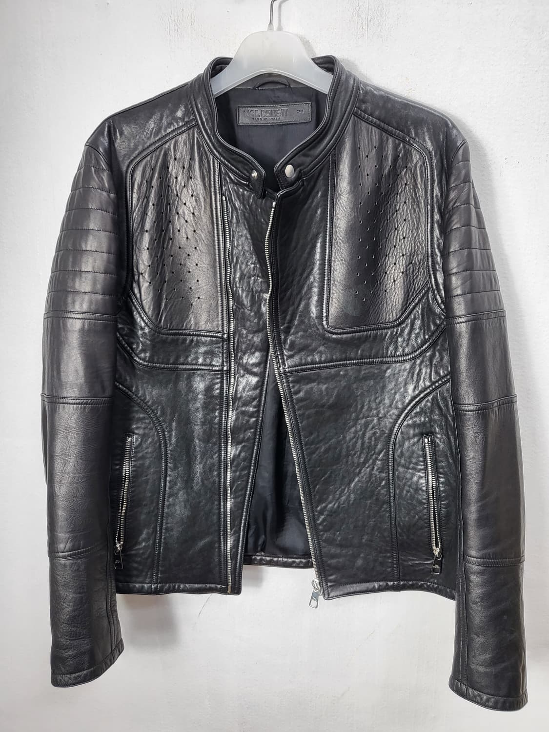 닐바렛 블랙 양가죽 라이더 자켓 105 XL 상품이미지4