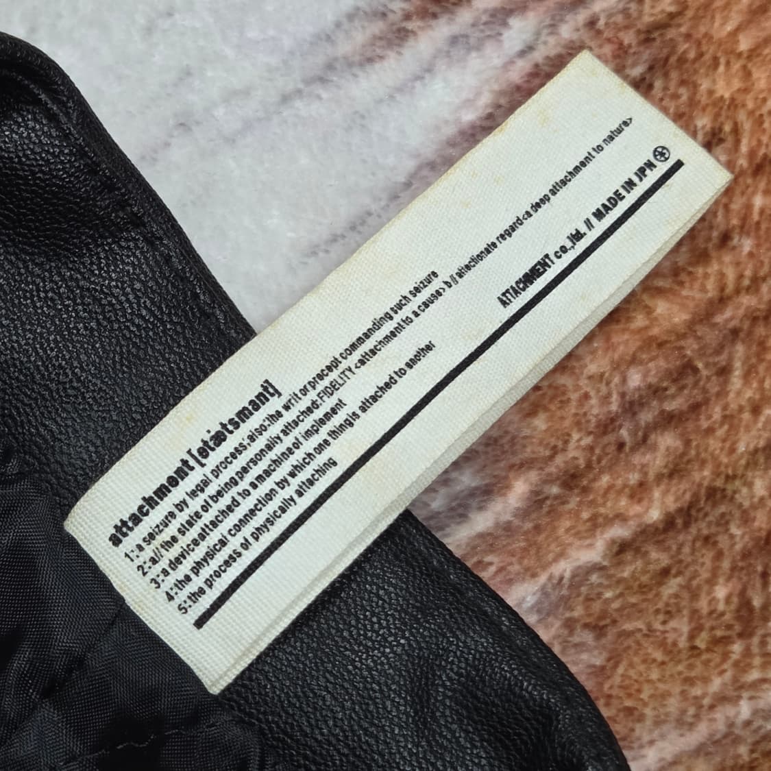 어태치먼트 블랙 라이더 자켓 상품이미지7