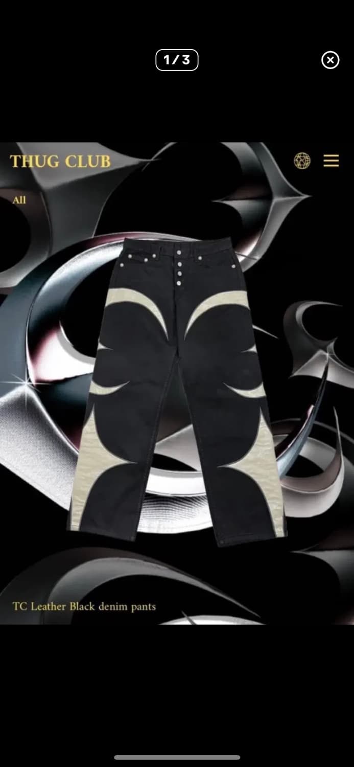 떠그클럽 레더팬츠 2사이즈 상품이미지1