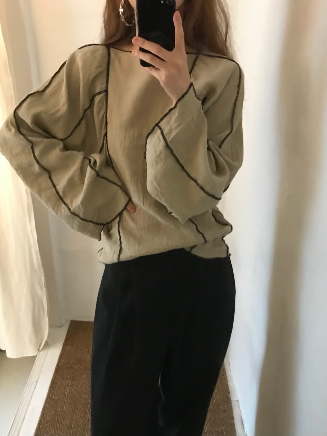 stitch point top 상품이미지7
