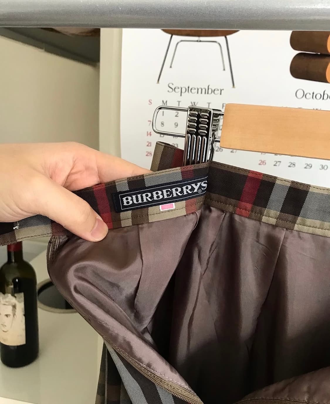 버버리 체크 스커트 치마 상품이미지4