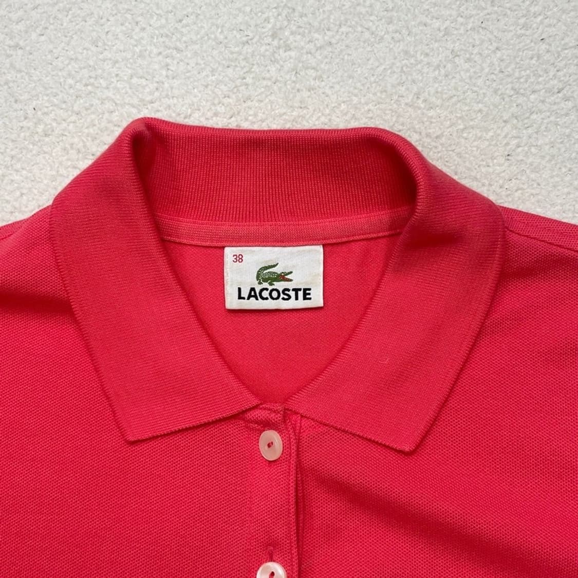 LACOSTE 여성 PK티 코랄 38 상품이미지5