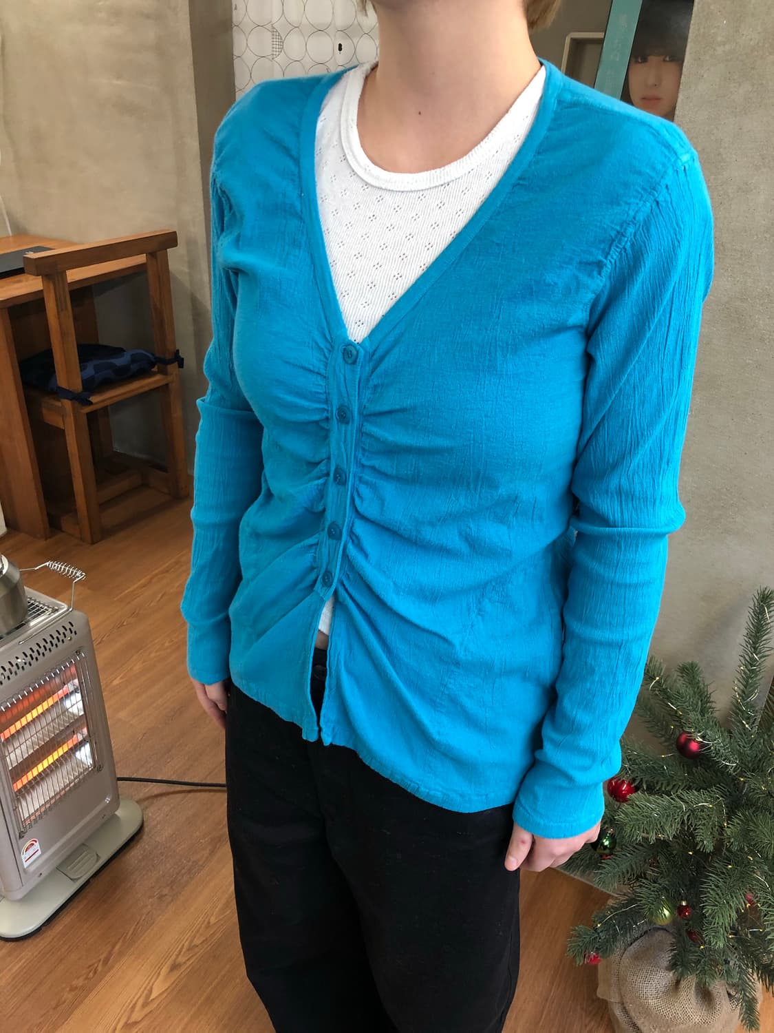 Issey miyake me 브이넥 가디건 상품이미지2