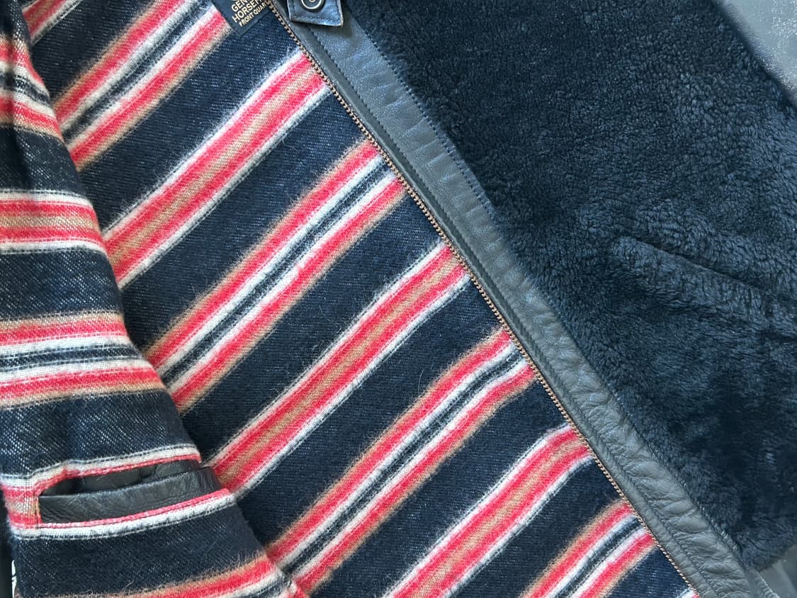 디아프바인 그리즐리 레더 자켓 블랙 / M 상품이미지9